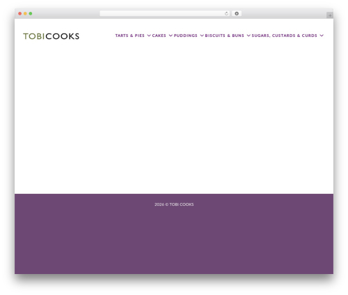 GeneratePress WordPress theme - tobycooks.com