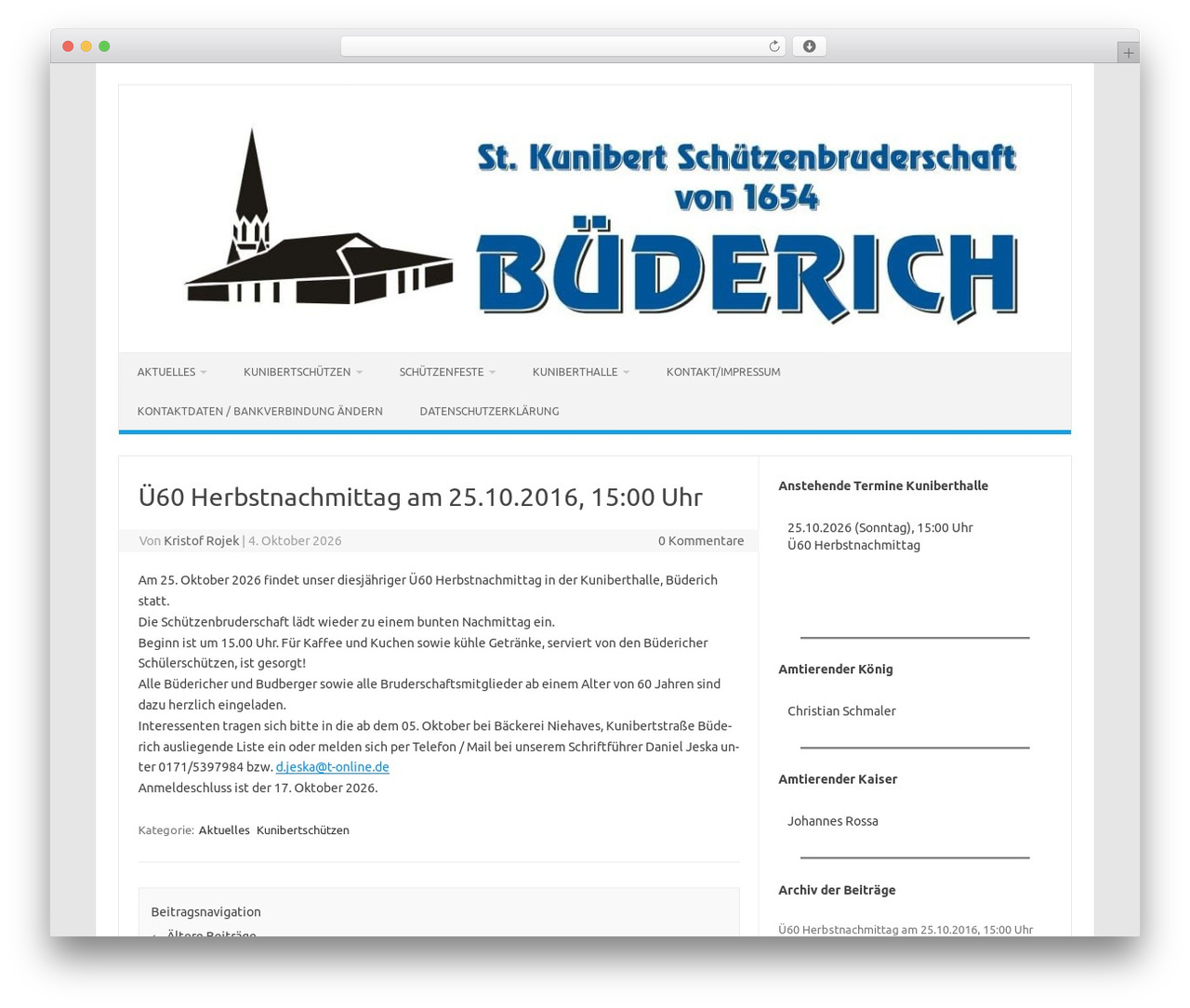 Iconic One WP theme - wp.kunibertschuetzen.de