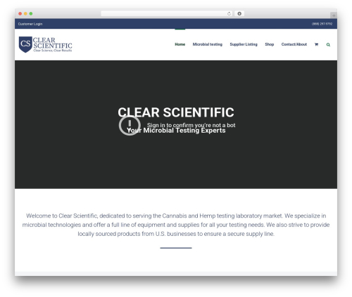 Labora best WordPress theme - clearscientific.com