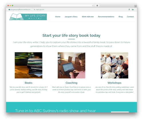 Lambda WordPress theme - mylifestorywriter.com