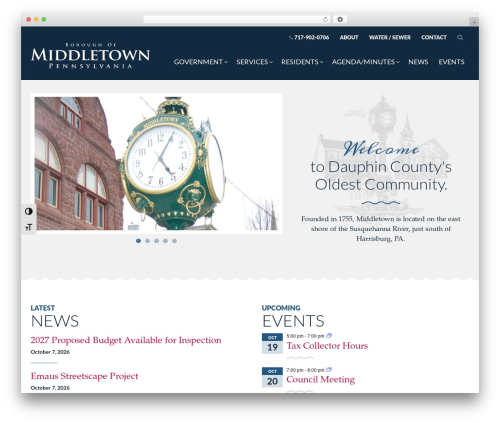 Middletown WordPress Theme top WordPress theme - middletownborough.com