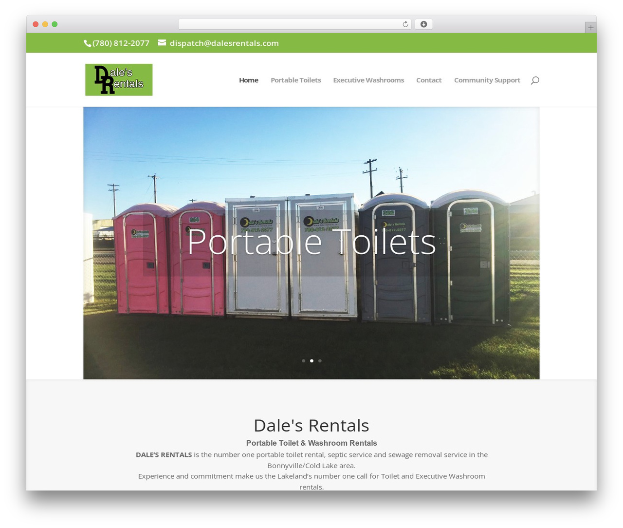 Theme WordPress Divi - dalesrentals.com
