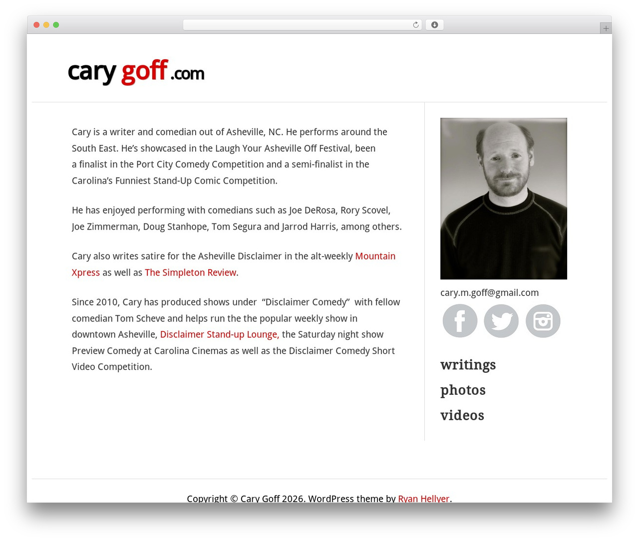 Theme WordPress Hellish Simplicity - carygoff.com Theme WordPress Hellish Simplicity - carygoff.com