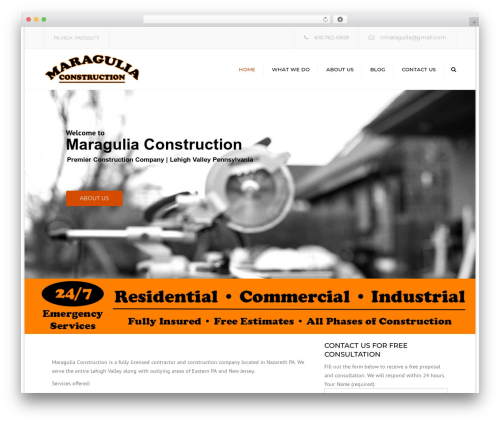 Theme WordPress constructo - maraguliaconstruction.com