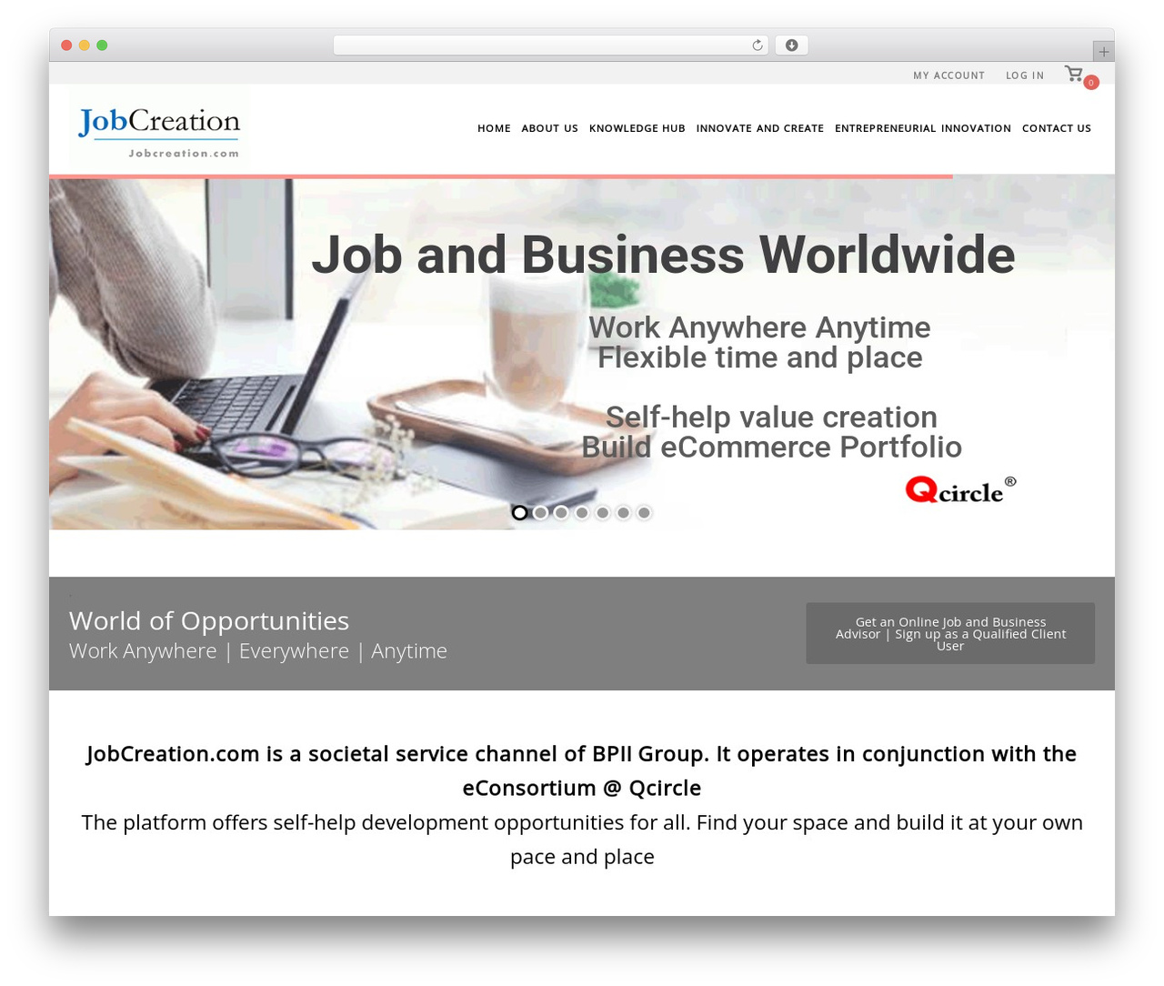 Theme WordPress QCircle - jobcreation.com Theme WordPress QCircle - jobcreation.com