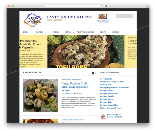 Theme WordPress Sight - tastyandmeatless.com