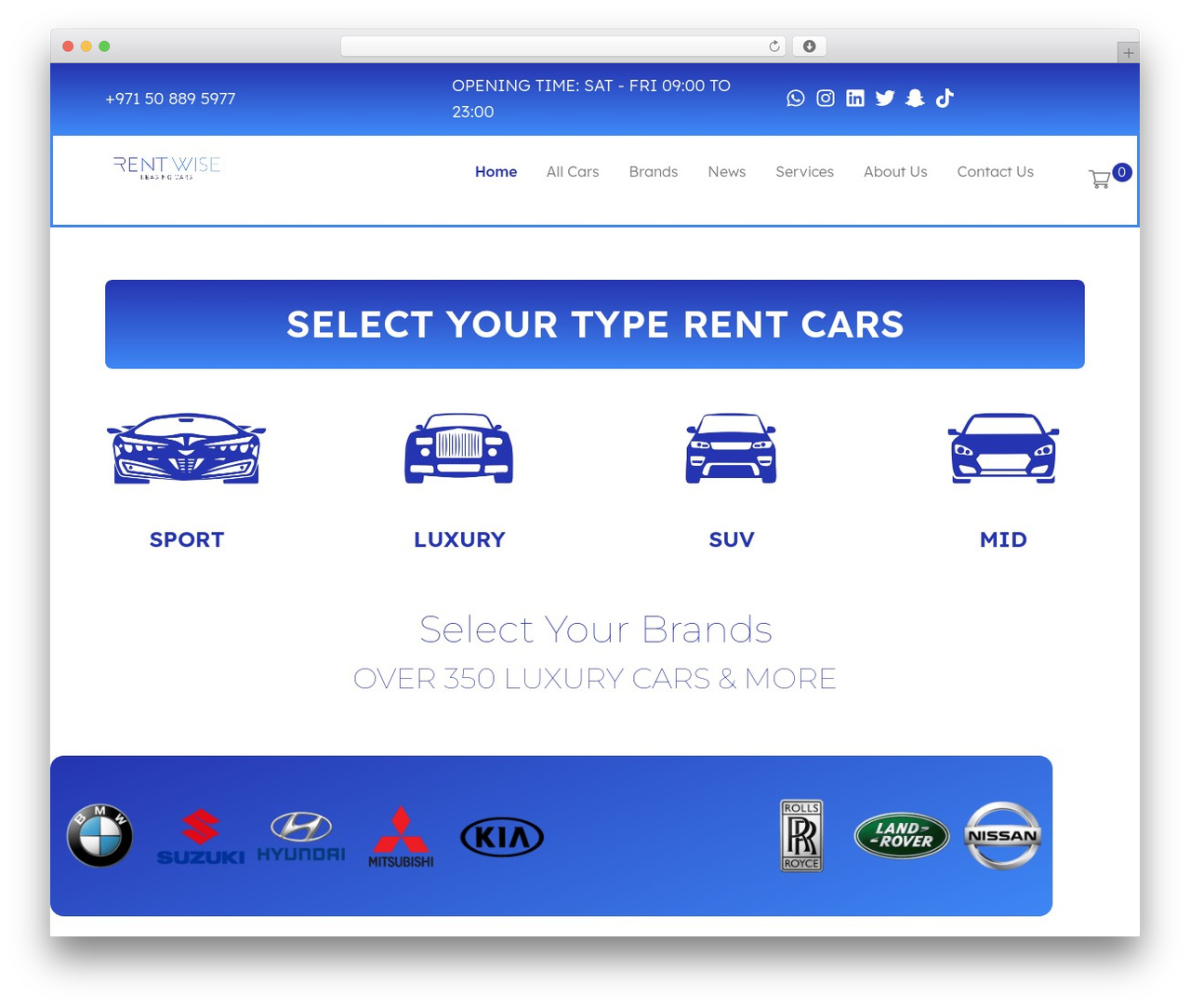 WordPress theme Remons - rentwise.ae