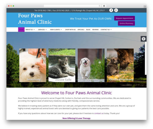 WordPress theme Schema Child - chapelhillsvet.com
