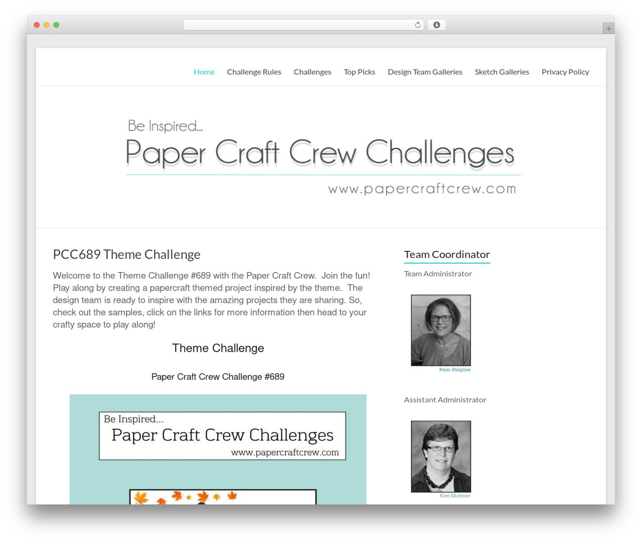 WordPress theme Spacious - papercraftcrew.com