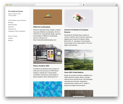 WordPress theme Touchfolio - florades.com.ar