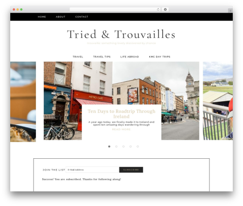 WP theme Bloom - triedandtrouvailles.com