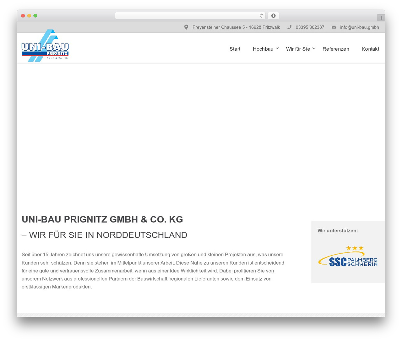 Mental WordPress theme - uni-bau.gmbh