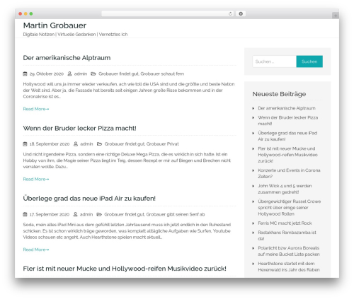 Mitra theme WordPress - grobauer.at