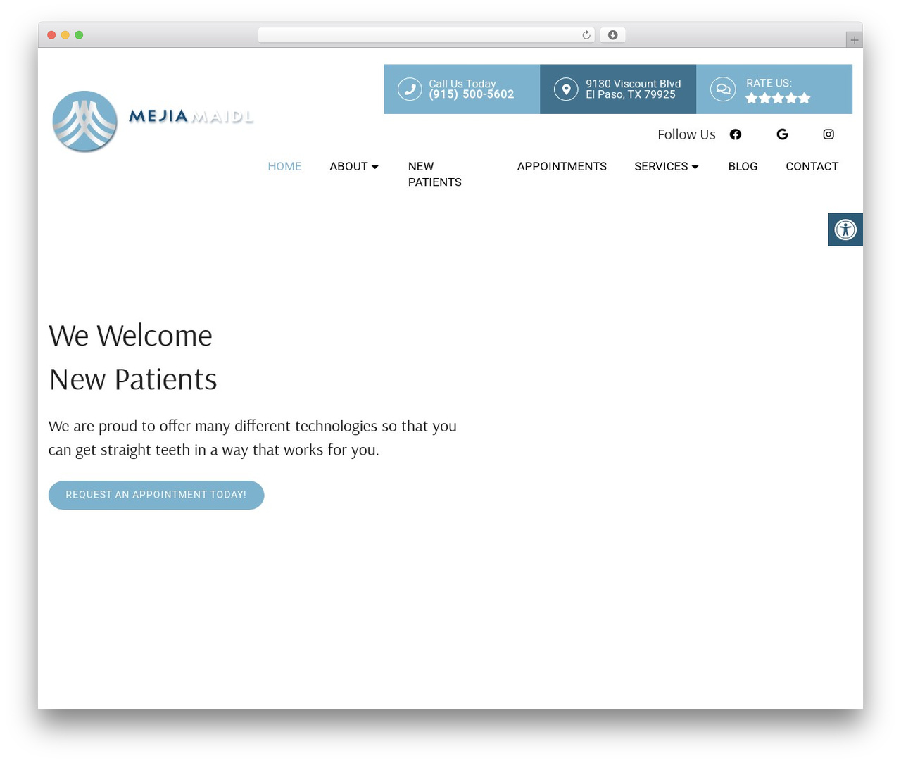 Parent Theme WordPress theme - mejiaorthodontics.com