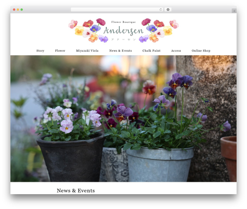 Theme WordPress Andersen - andersen-flower.com