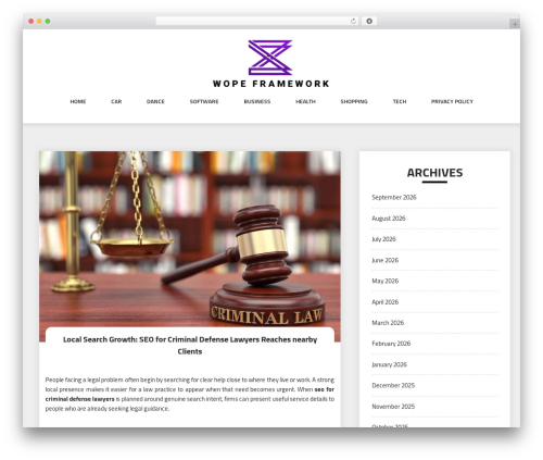 Web Wave WordPress theme - wope-framework.com Web Wave WordPress theme - wope-framework.com