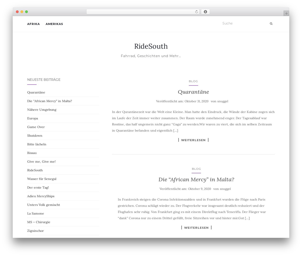 WordPress theme Activello - afradika.de