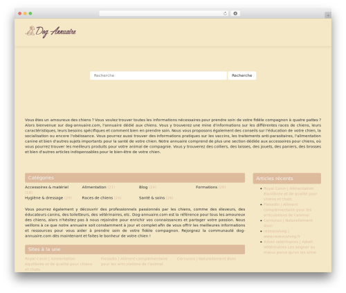 WordPress theme generic-site - dog-annuaire.com