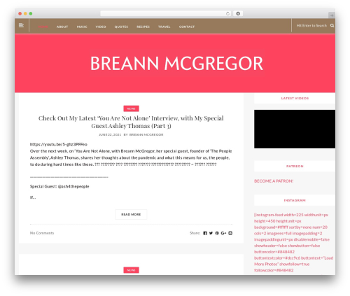WP theme Ailsa - breannmcgregor.com