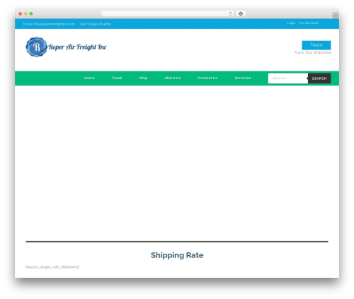 WPCargo Pro WordPress theme design - roperairfreightinc.com