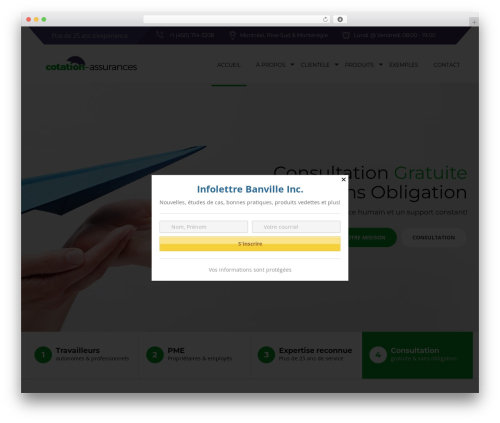 Advisor WordPress theme - cotation-assurances.com