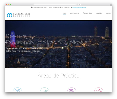 cherry WordPress theme - abogadosmorenomur.com