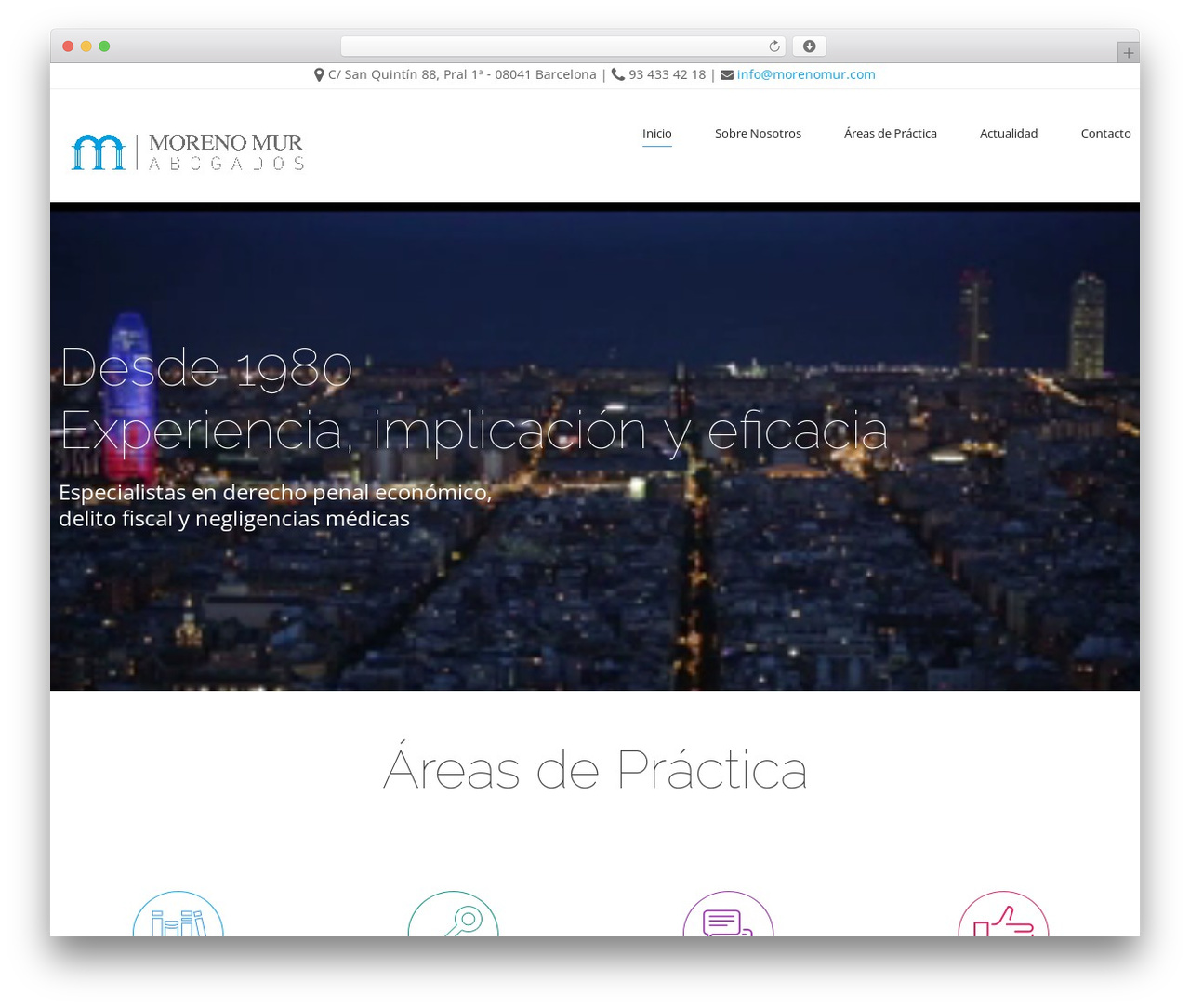 cherry WordPress theme - abogadosmorenomur.com