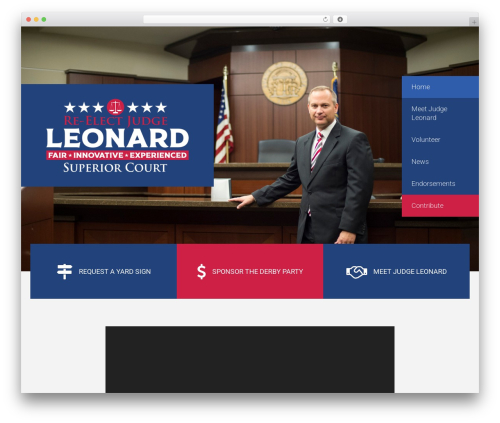 Political options WordPress plugin - judgeleonard.com