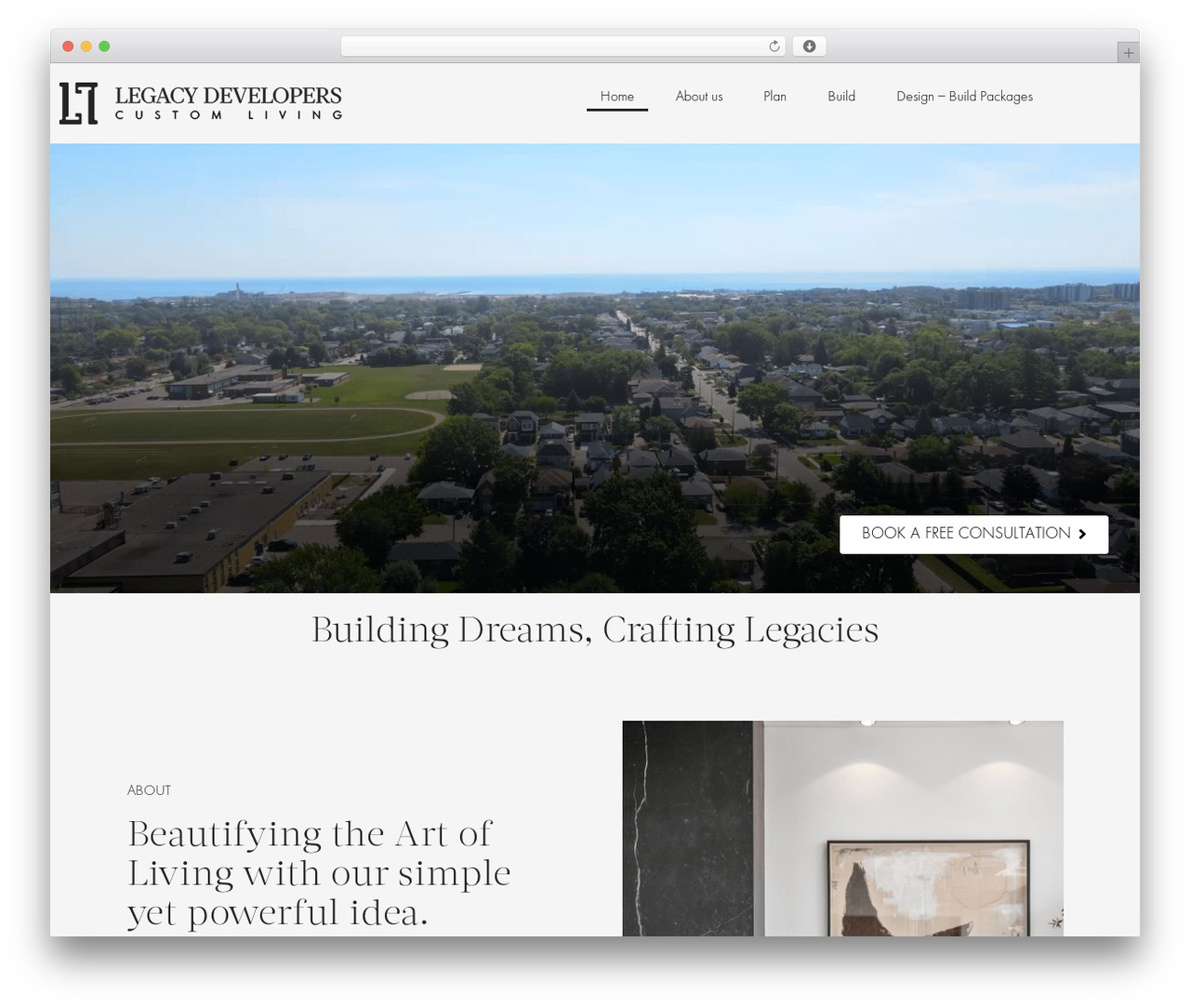 GeneratePress WordPress theme design - legacydevelopers.ca