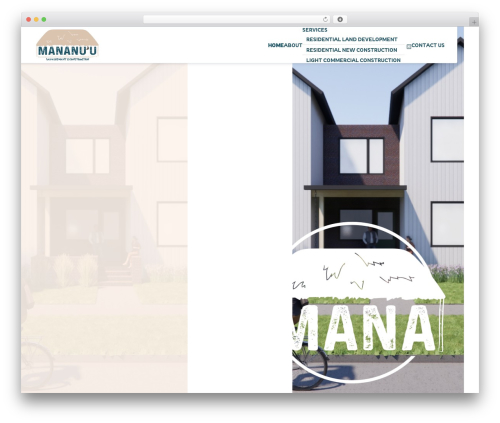 Mananu'u Development & Construction LLC WordPress theme - mananuu.com