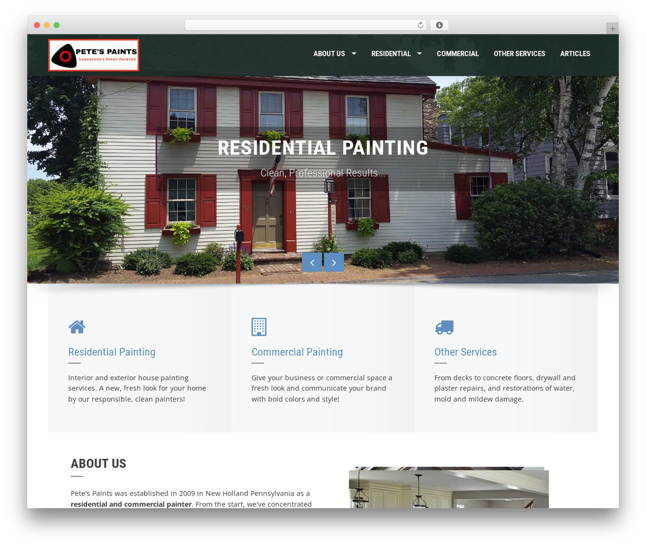 Square WordPress theme - petespaints.com