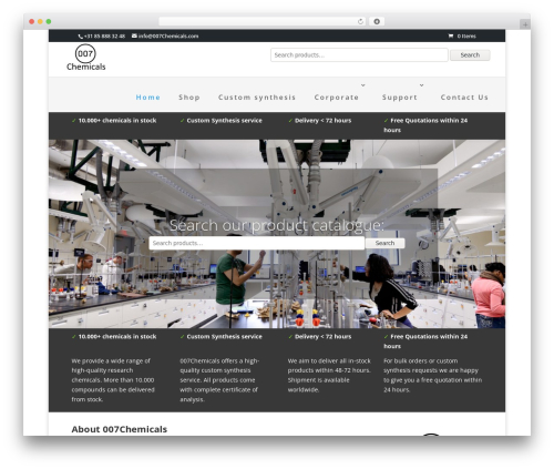 Theme WordPress Divi - 007chemicals.com