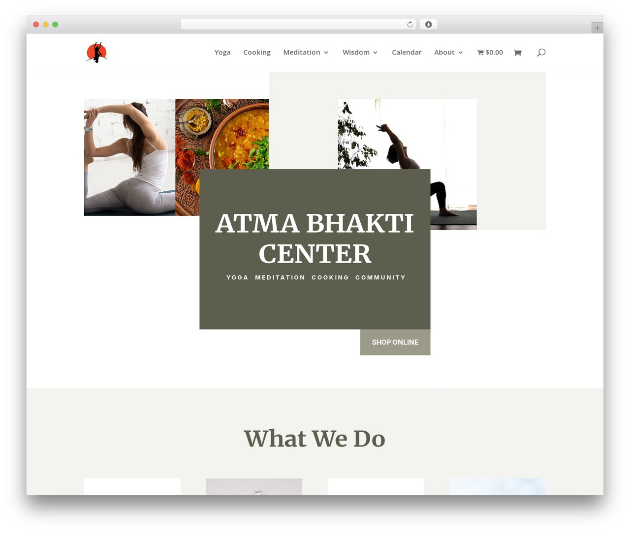 Theme WordPress Divi - atmabhakticenter.com