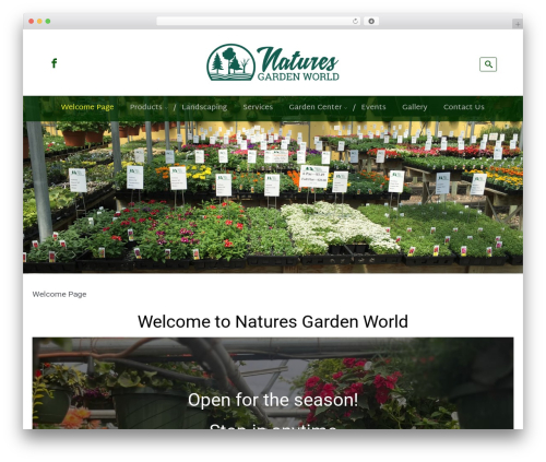 Theme WordPress evolve Plus - naturesgardenworld.com