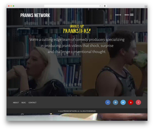 WordPress theme PranksNetwork - pranksnetwork.com