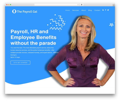 WordPress theme Story - thepayrollgal.com