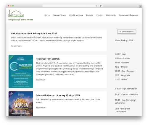 Simple google icalendar widget WordPress plugin - mquba.org