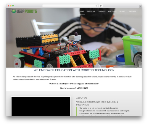 WordPress theme Mobius - leaprobots.com