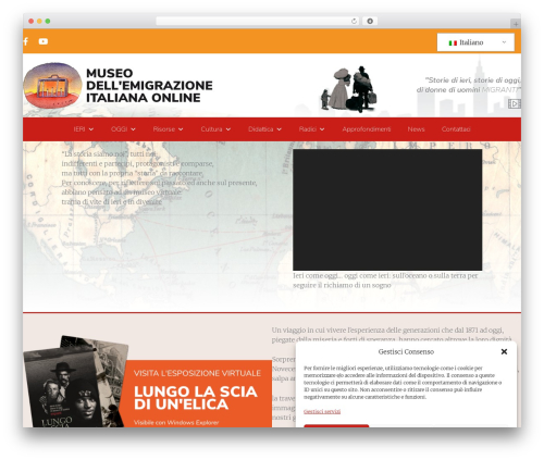 Astra WordPress theme - museoemigrazioneitaliana.org