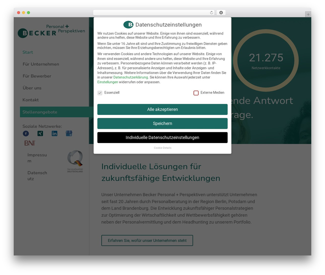 Beaver Builder Theme WordPress theme - becker-personal-perspektiven.de