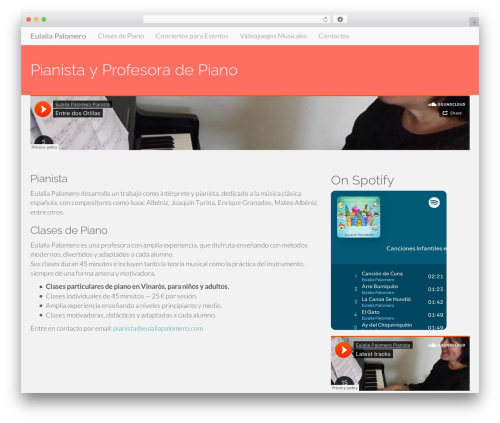 Flat Bootstrap WordPress theme free - eulaliapalomero.com