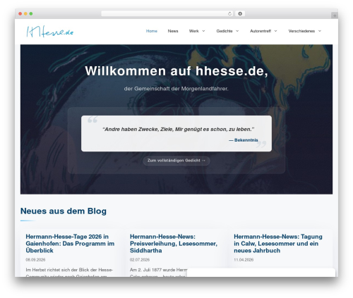 GeneratePress WordPress theme design - hhesse.de