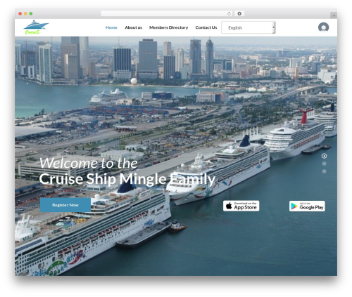 Gwangi WordPress theme - cruiseshipmingle.com