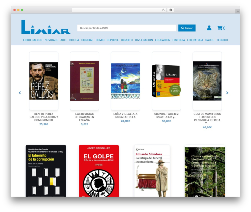 limiar WordPress theme - limiarlibros.com