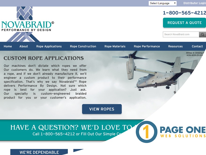 Novabraid WordPress theme by Page One Web Solutions