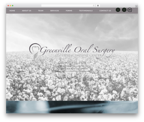 WordPress theme 360 Cellos - greenvilletxoralsurgery.com
