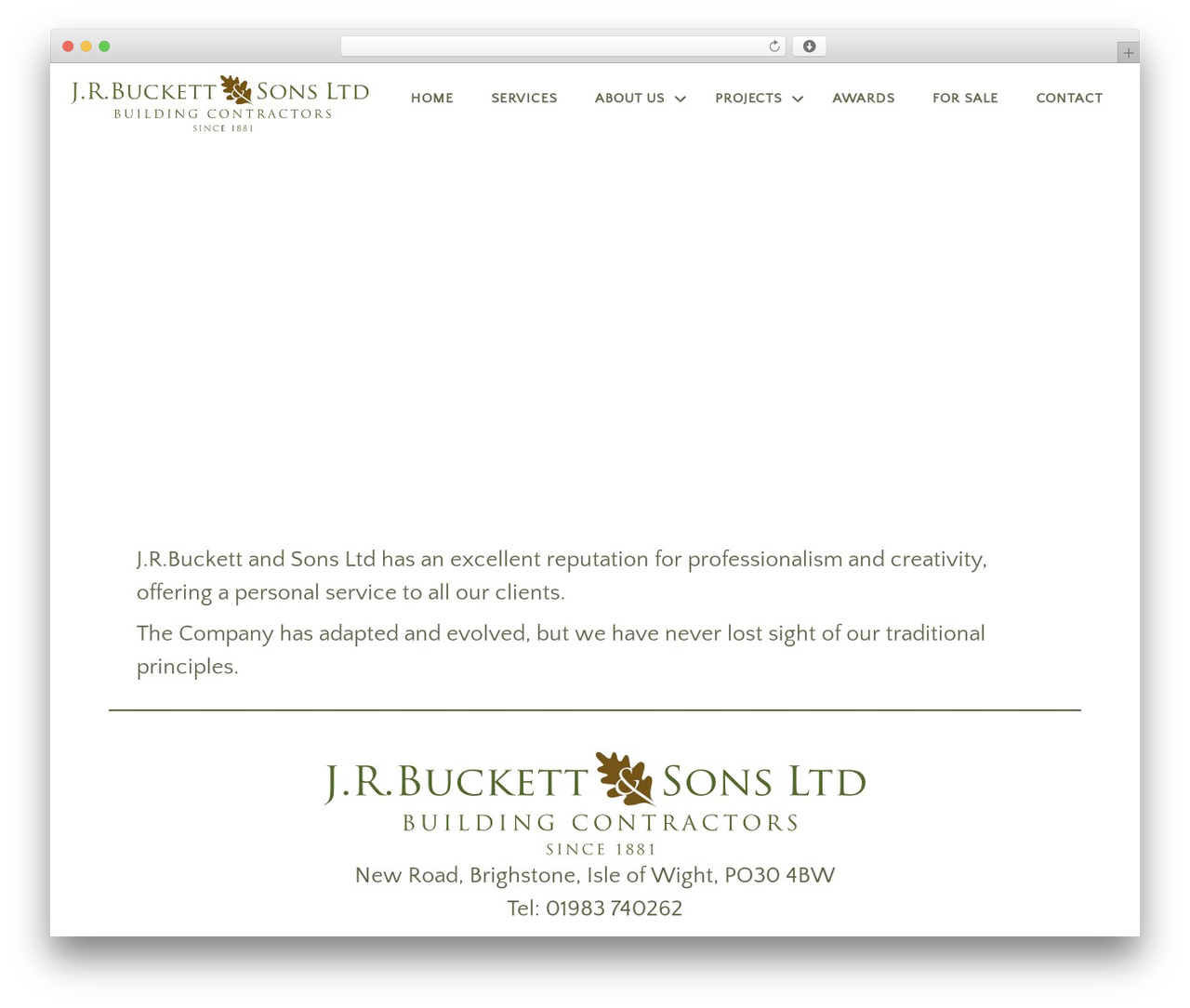WordPress theme Beaver Builder Theme - jrbuckettandsons.com