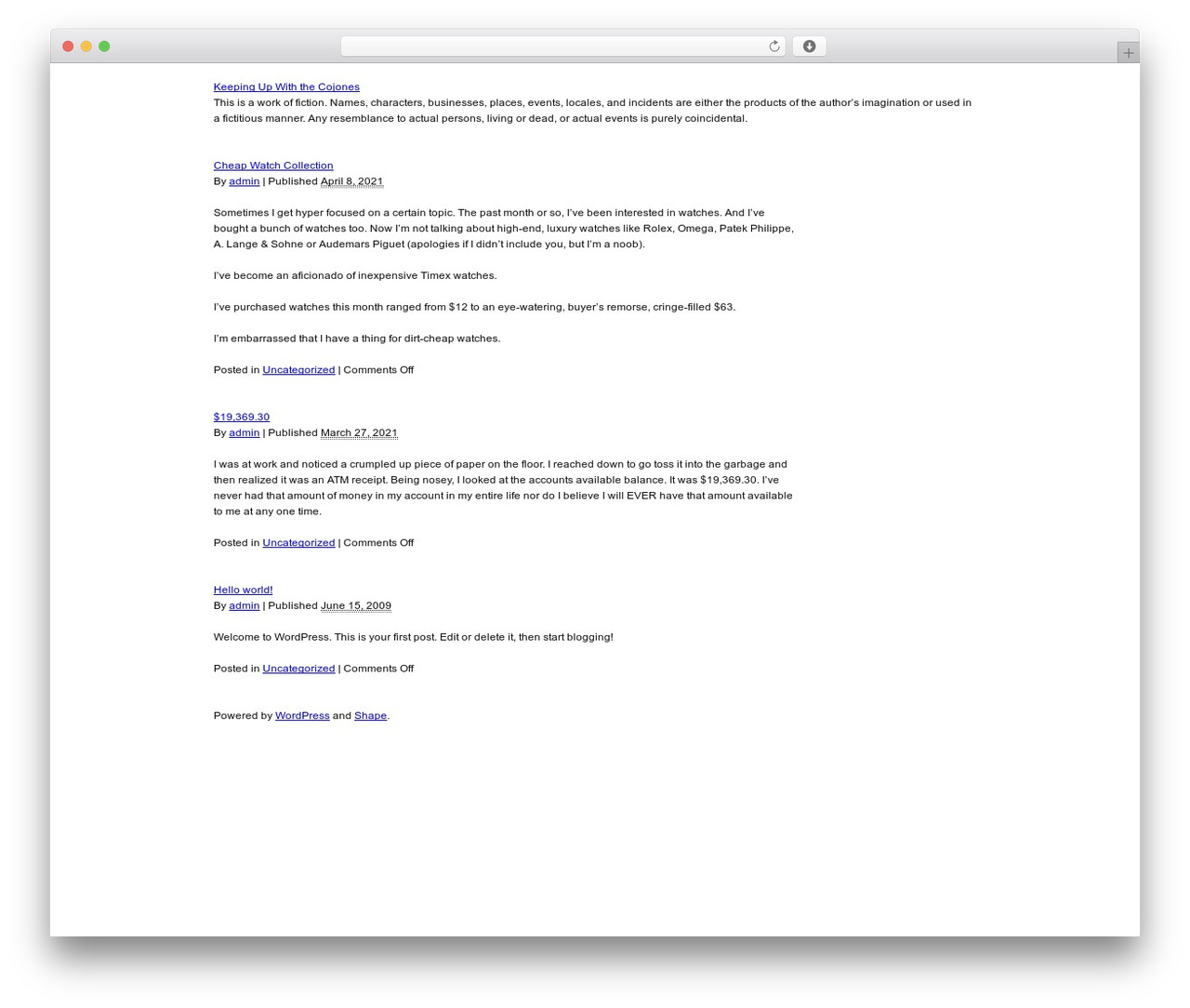 WordPress theme Shape - garrettjones.com/blog WordPress theme Shape - garrettjones.com/blog