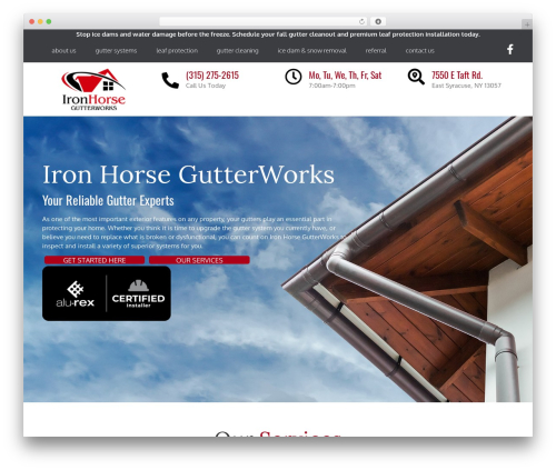Beaver Builder Theme WordPress theme - ironhorsegutterworks.com