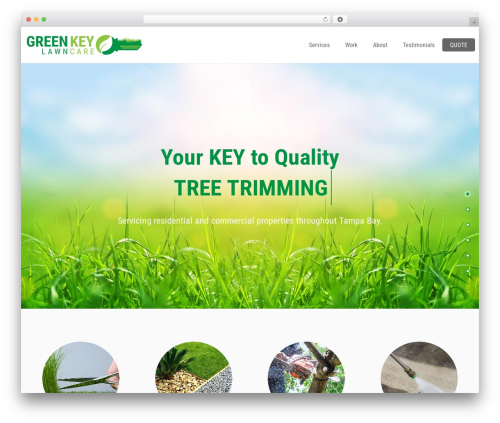 Lambda WordPress theme - greenkeylawncare.com